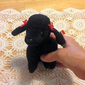 Ty Beanie Babies Vintage 1997 Gigi Poodle, damaged tag